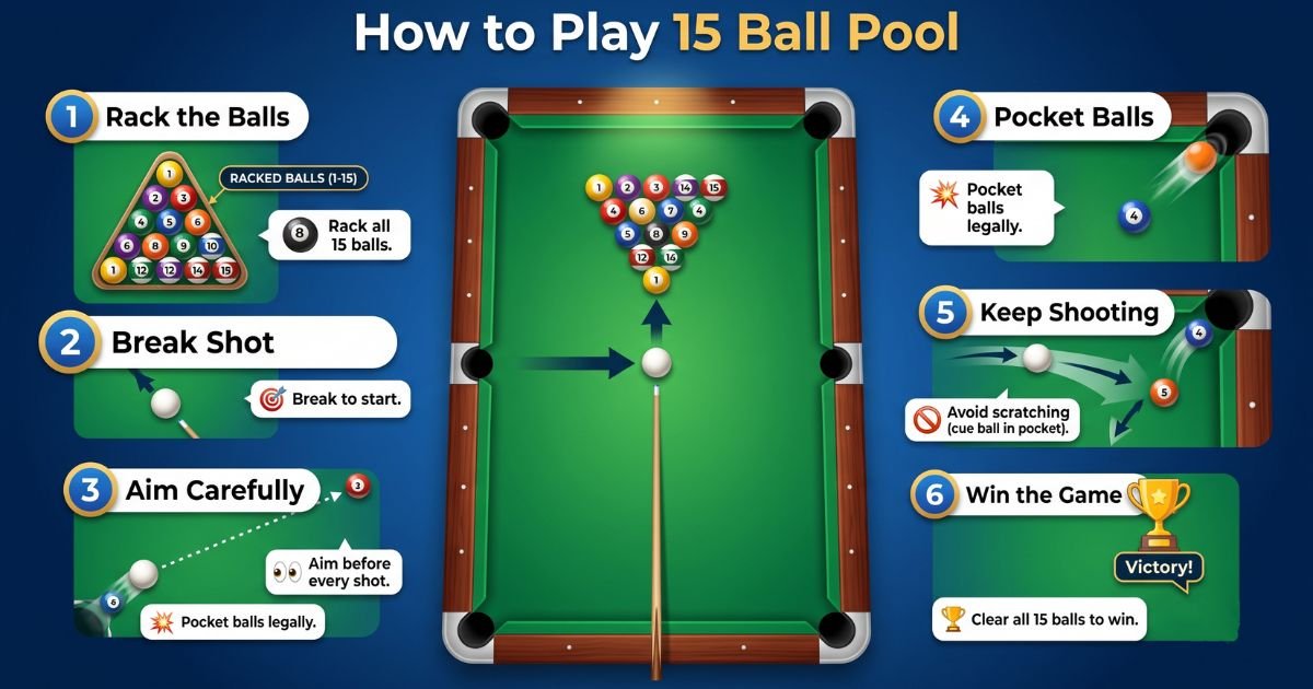 How to play 15 ball pool - complete beginner guide